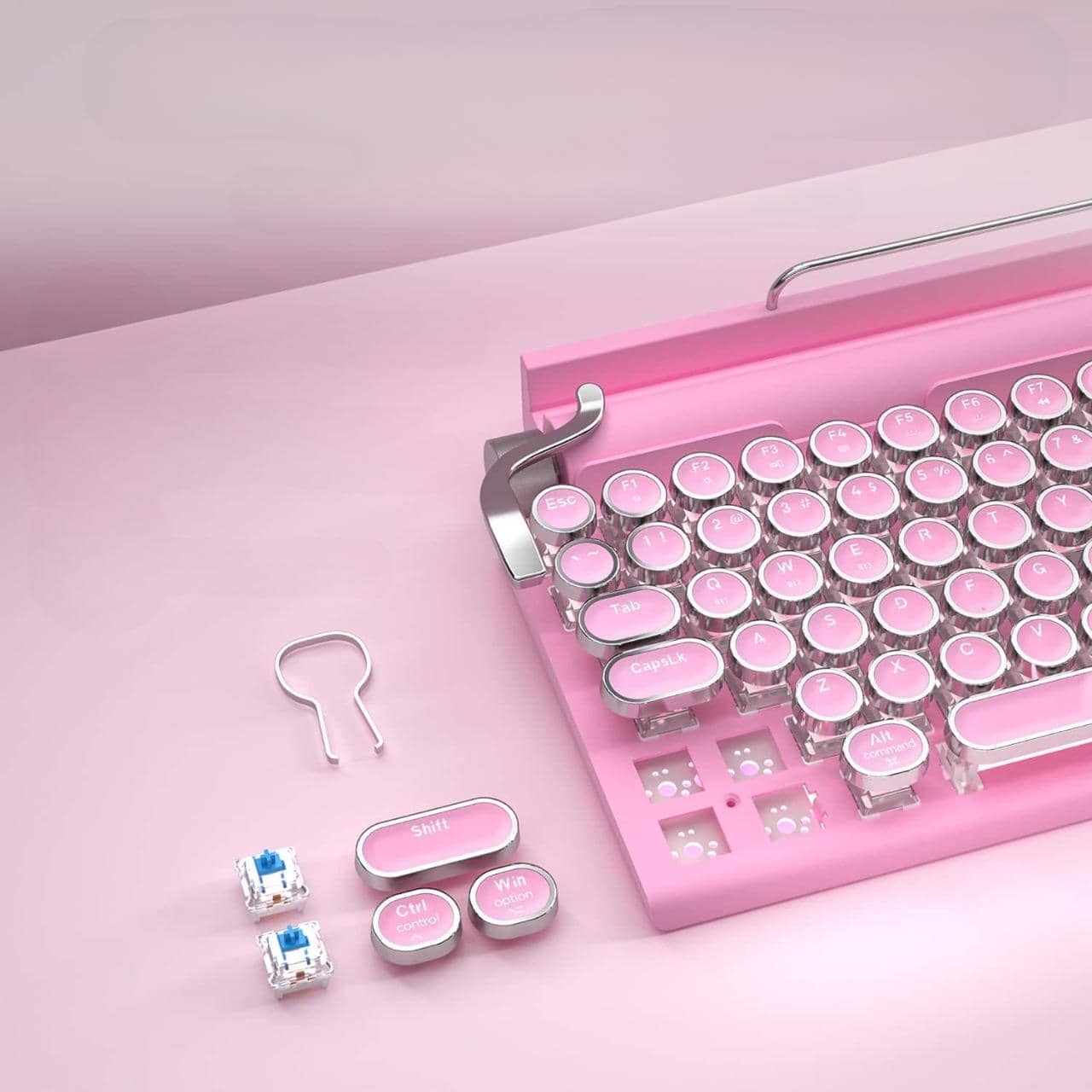 pink-retro-typewriter-keyboard-hotswap