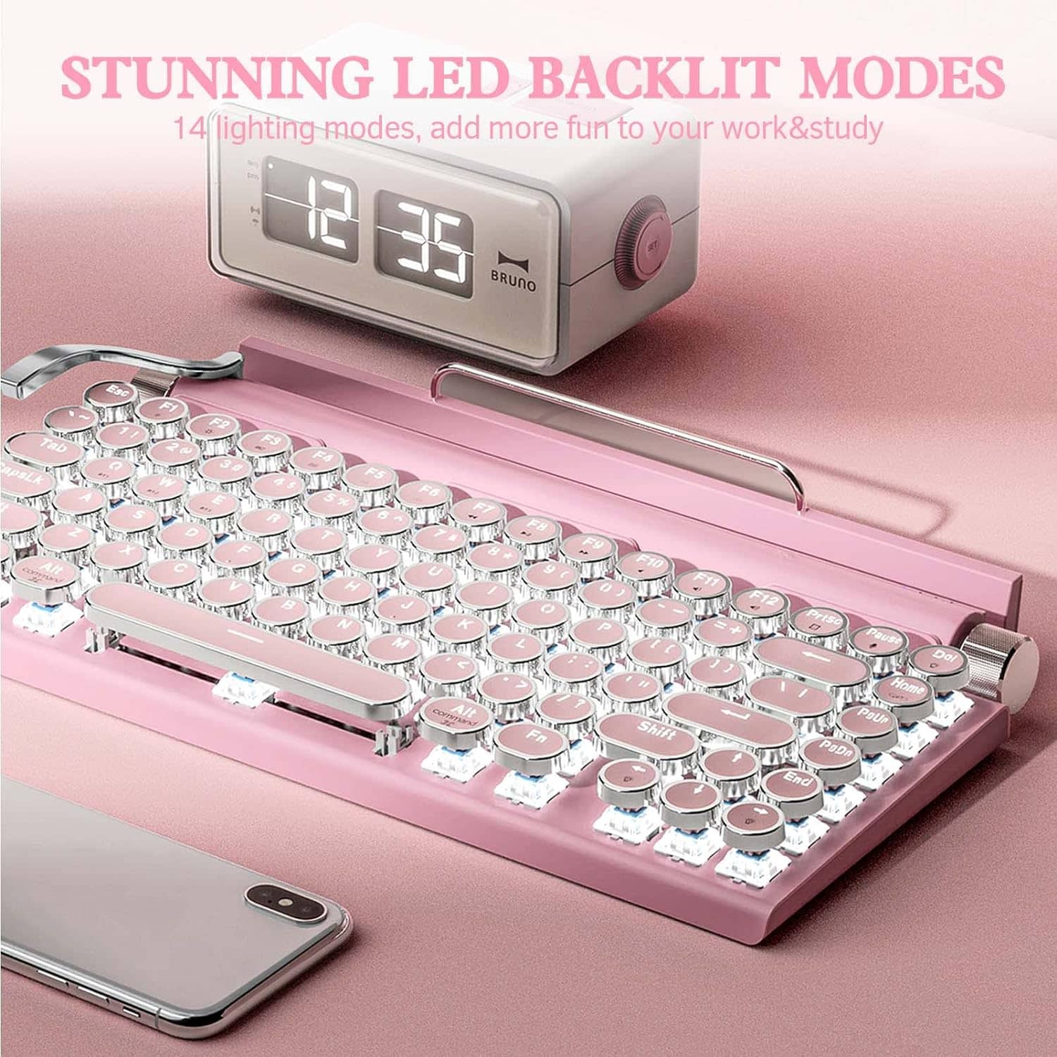 pink-retro-typewriter-keyboard-led